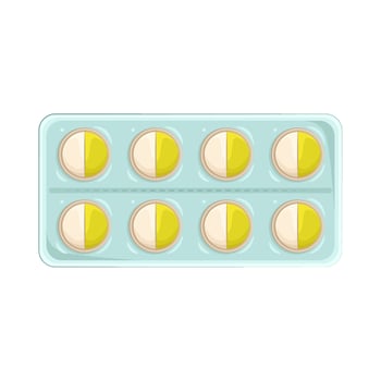 Illustration of pill vector