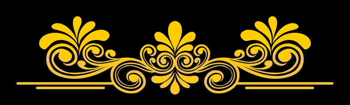 Vintage Baroque Victorian frame border monogram floral engraved scroll ornament vector