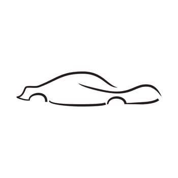 Car line auto logo icon design vector
