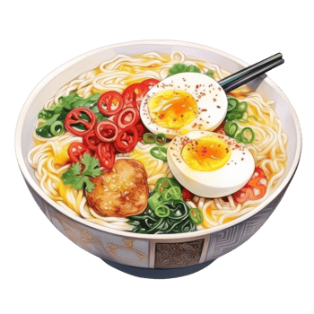 Ramen Clipart Illustration png