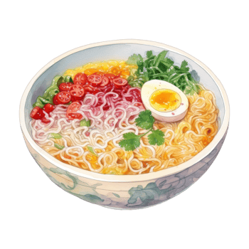 Ramen Clipart Illustration png