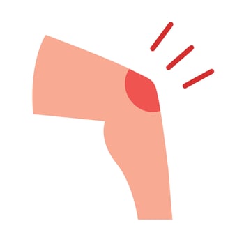 Knee Icon Design vector