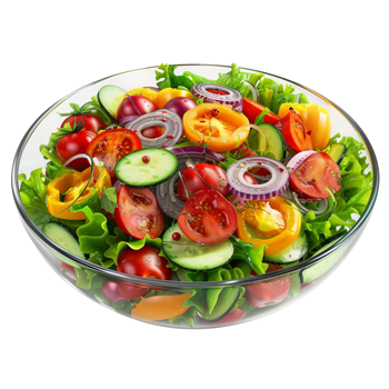Salad isolated on transparent background png