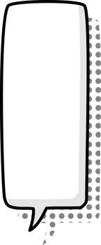 Black and white color Pop art polka dots halftone speech bubble balloon icon sticker memo keyword planner text box banner png