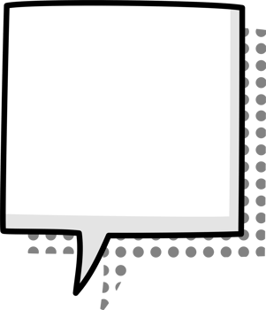 Black and white color Pop art polka dots halftone speech bubble balloon icon sticker memo keyword planner text box banner png