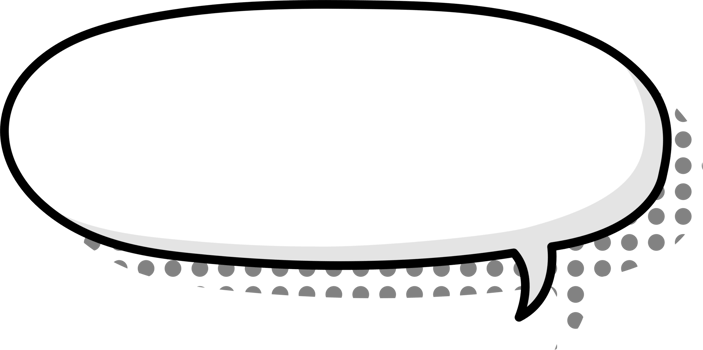 Black and white color Pop art polka dots halftone speech bubble balloon icon sticker memo keyword planner text box banner png