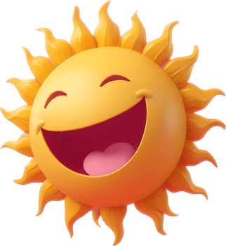Emoji 3D cute and yellow color png