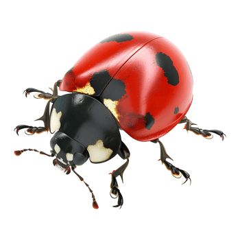 Ladybug on Transparent Background png