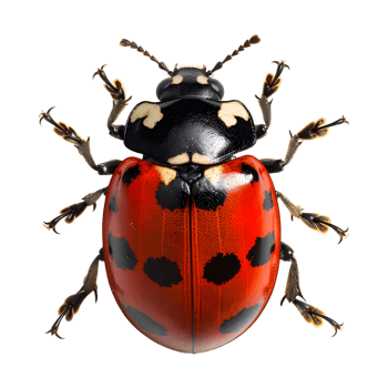 Ladybug on Transparent Background png
