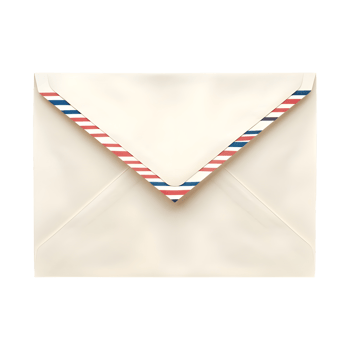 Mail Letter on Transparent Background png