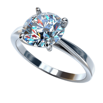 a diamond engagement ring png