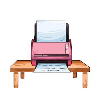 Illustration of printer vector
