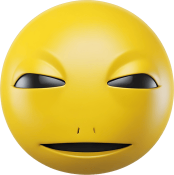 Cute emoji 3D png