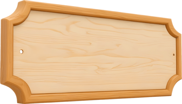 Wooden letter frame png