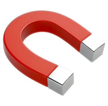 3D Magnet red png
