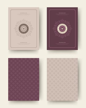 Wedding save the date invitation cards vintage typographic. vector