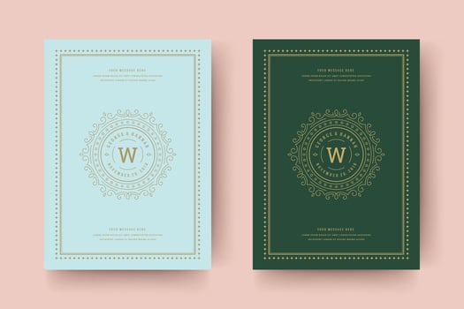 Wedding save the date invitation card illustration vector