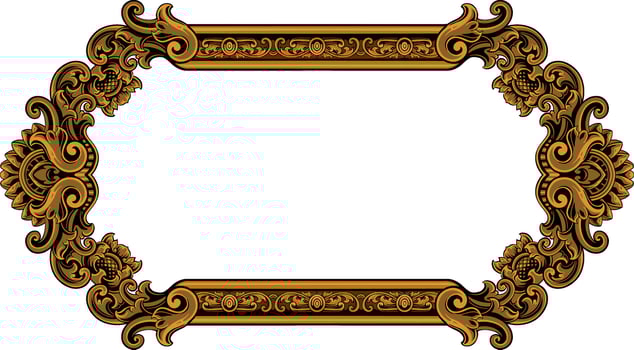 Classic and Luxury Style Wedding Invitation vector