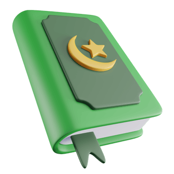 3D Illustration of Green Quran png