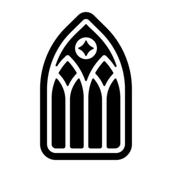 Trendy Cathedral Glass vector