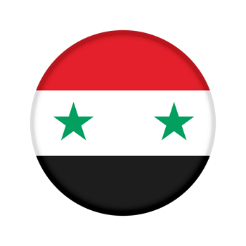 Round flag of Syria png