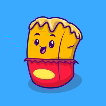 Cute Butter Character Cartoon vector