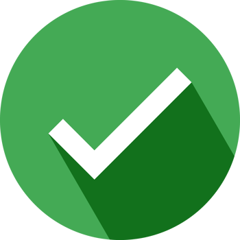 Check Mark icon with shadow png