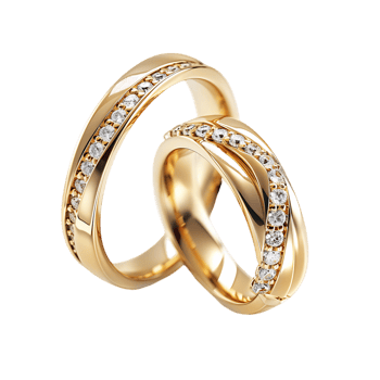 Promise of Forever Golden Wedding Ring Cutouts png