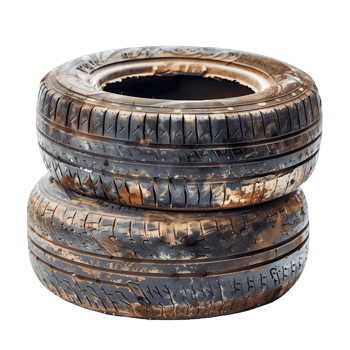 Premium Old Tires Stacked Cut Outs High Quality Images png