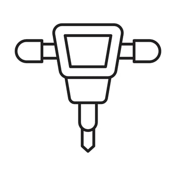Jackhammer Icon Design vector