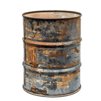 Old Metal Oil Barrel Detail Stock Imagery Ready for Your Designs png