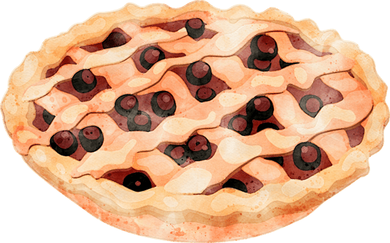 Pastries watercolor illustration png