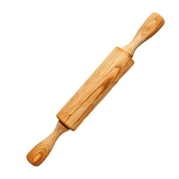 Premium Wooden Rolling Pin Cut Outs High Quality Images png