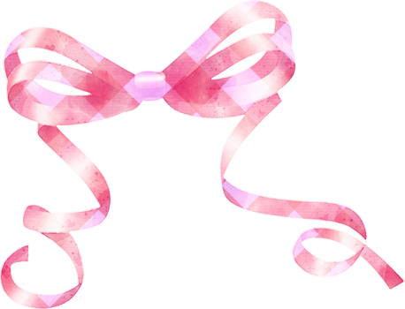 Gift bows and ribbons watercolor illustration png