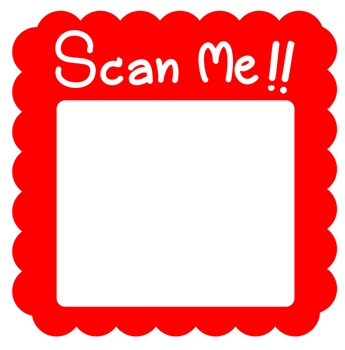 Red QR code scanning pattern png