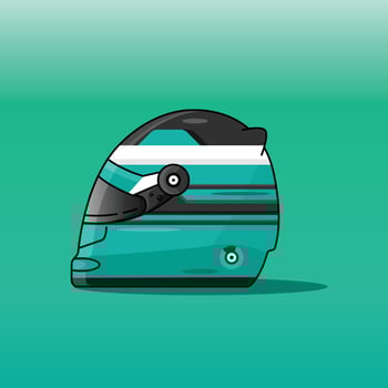 The Illustration of F1 Helmet vector