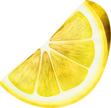 Lemon fruit watercolor illustration png