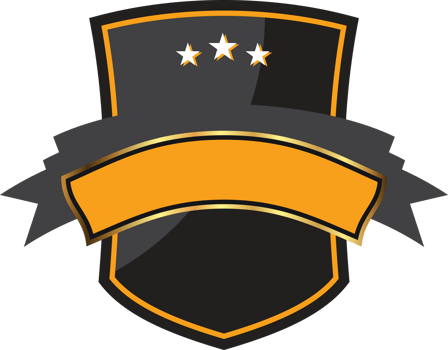 Vintage badged label element png