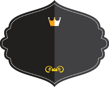 Vintage badged label element png