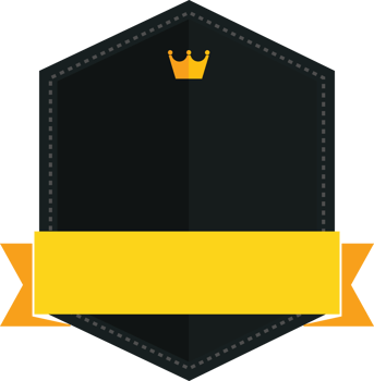Vintage badged label element png