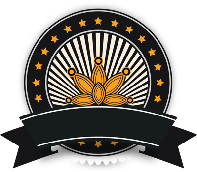 Vintage badged label element png