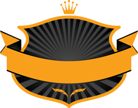Vintage badged label element png