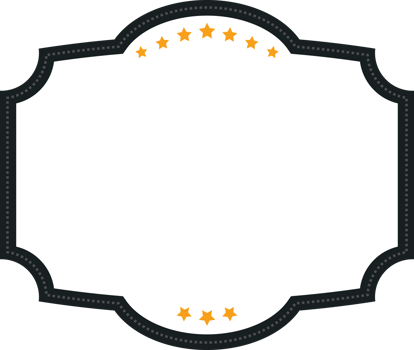 Vintage badged label element png