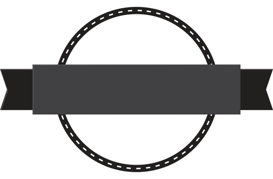 Vintage badged label element png