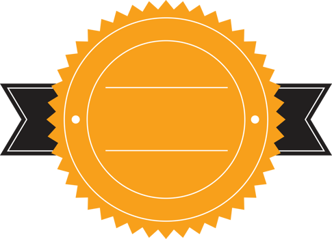 Vintage badged label element png