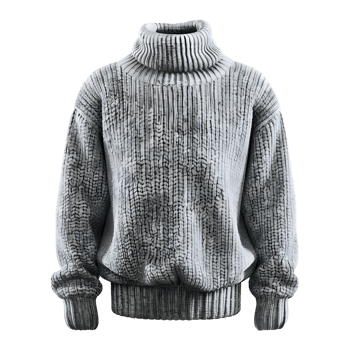 Winter Mens Knit Sweater on Transparent Background png