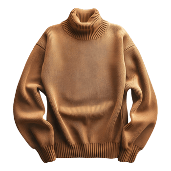 Winter Mens Knit Sweater on Transparent Background png