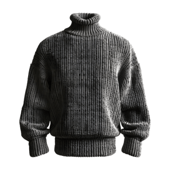 Winter Mens Knit Sweater on Transparent Background png