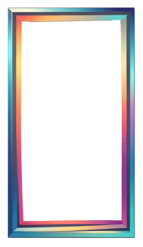 Full color modern and minimalist frame png