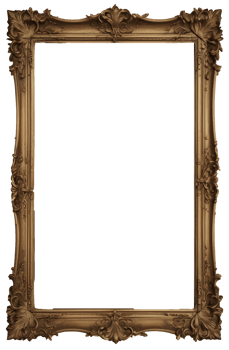 Classic wooden frame png